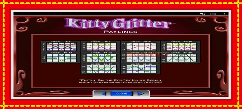 Slot machine Kitty Glitter with access to free game online, picture 7