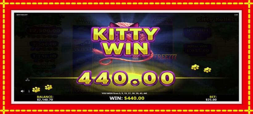 Slot machine Kitty Kollect with access to free game online, picture 2