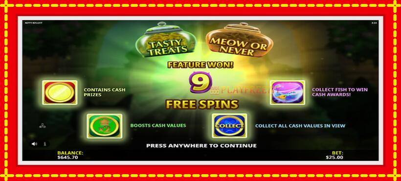 Slot machine Kitty Kollect with access to free game online, picture 4