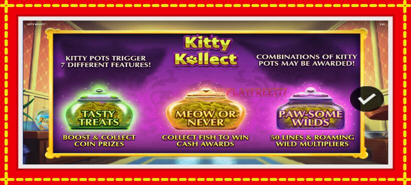 Slot machine Kitty Kollect with access to free game online, picture 7