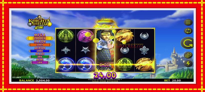 Slot machine Knights Shield Link & Win 4Tune with access to free game online, picture 3