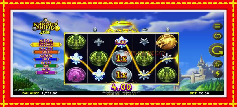 Slot machine Knights Shield Link & Win 4Tune with access to free game online, picture 4