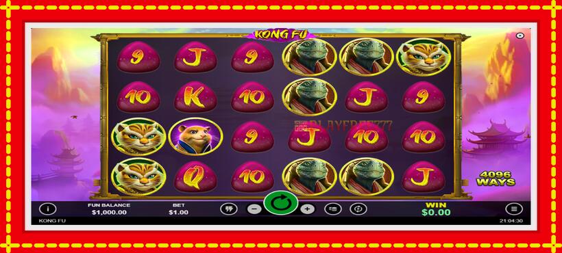 Slot machine Kong Fu with access to free game online, picture 2