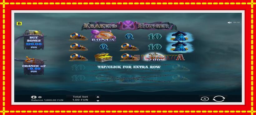 Slot machine Krakens Hunger with access to free game online, picture 1