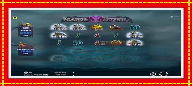 Slot machine Krakens Hunger with access to free game online, picture 2