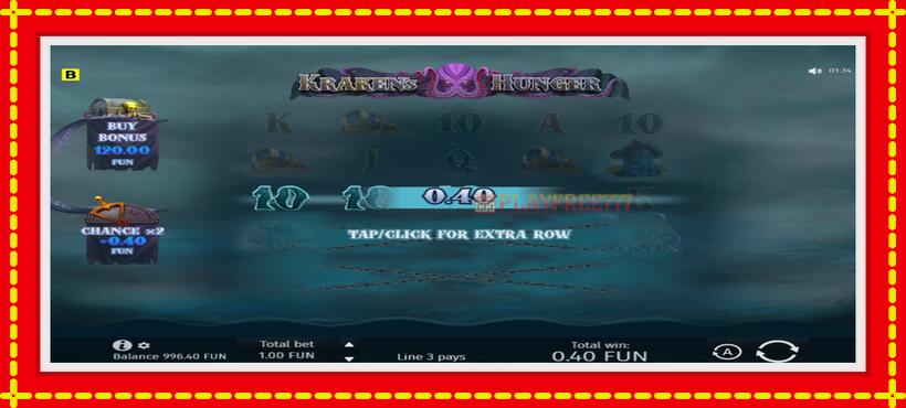 Slot machine Krakens Hunger with access to free game online, picture 3