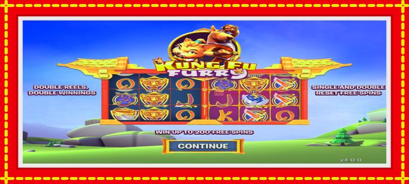 Slot machine Kung fu Furry with access to free game online, picture 1