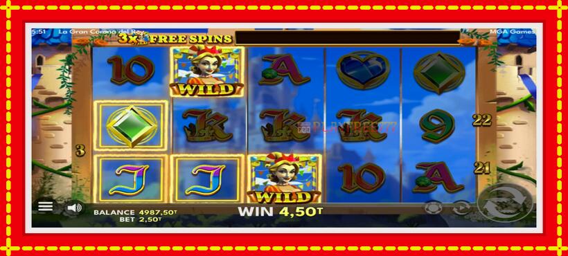 Slot machine La Gran Corona del Rey with access to free game online, picture 3