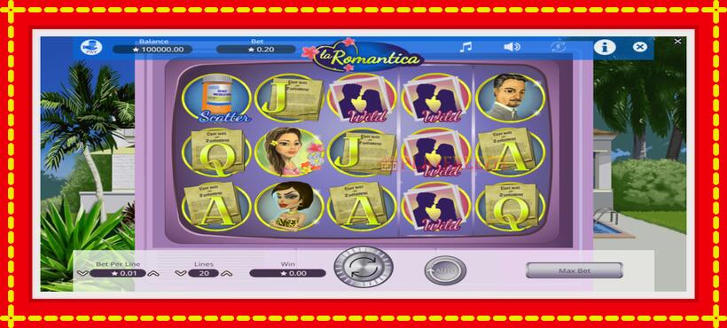 Slot machine La Romantica with access to free game online, picture 2