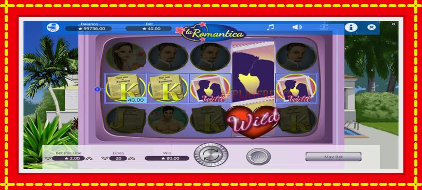 Slot machine La Romantica with access to free game online, picture 4