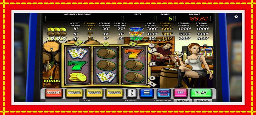 Slot machine La Taberna with access to free game online, picture 3