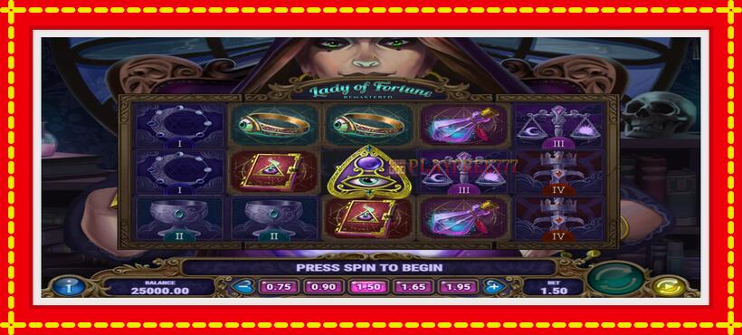 Slot machine Lady of Fortune Remastered with access to free game online, picture 1