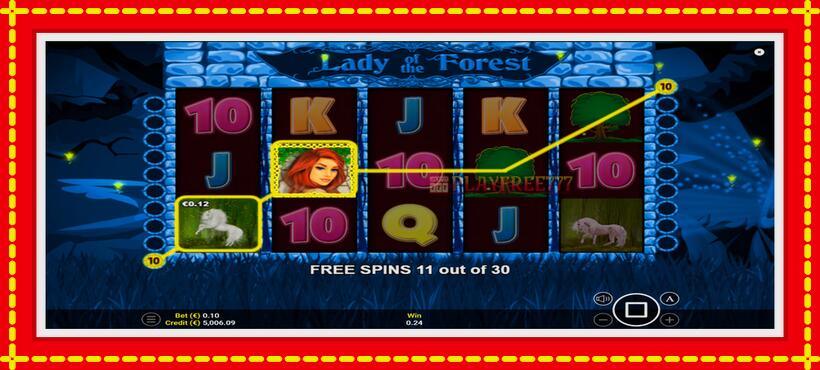 Slot machine Lady of the Forest with access to free game online, picture 5