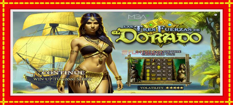 Slot machine Las Tres Fuerzas de El Dorado with access to free game online, picture 1