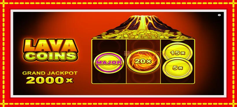 Slot machine Lava Coins with access to free game online, picture 1