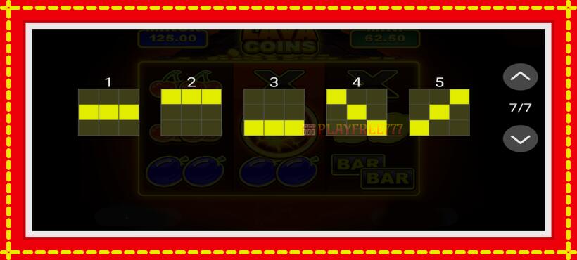 Slot machine Lava Coins with access to free game online, picture 7