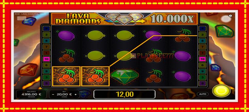 Slot machine Lava Diamonds with access to free game online, picture 3