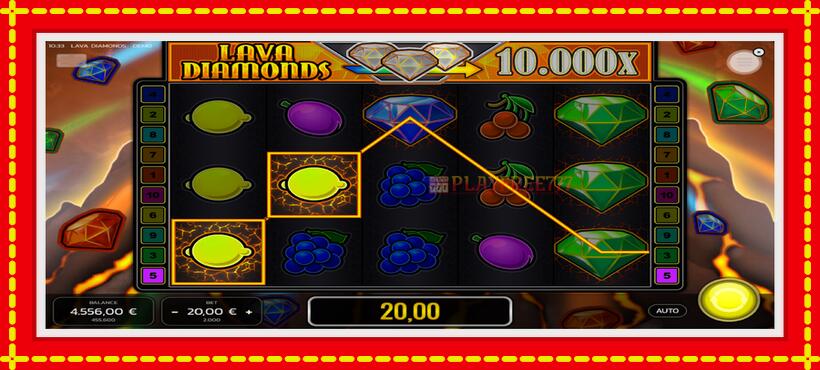 Slot machine Lava Diamonds with access to free game online, picture 4