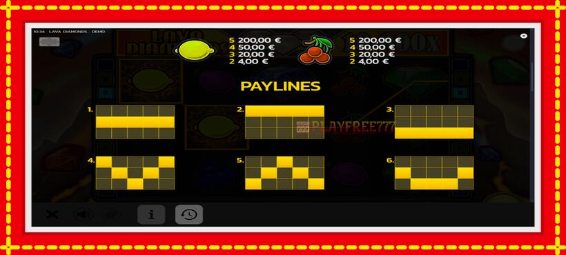 Slot machine Lava Diamonds with access to free game online, picture 6