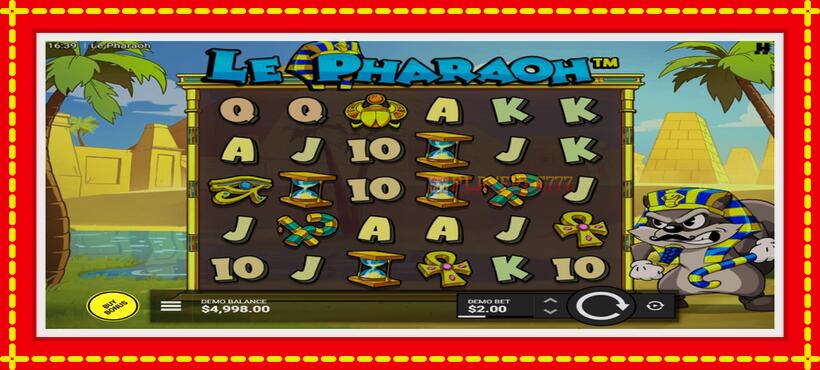 Slot machine Le Pharaoh with access to free game online, picture 2