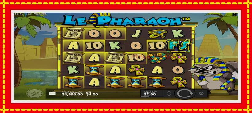 Slot machine Le Pharaoh with access to free game online, picture 3