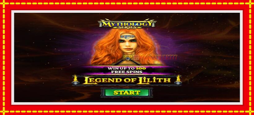 Slot machine Legend of Lilith with access to free game online, picture 1