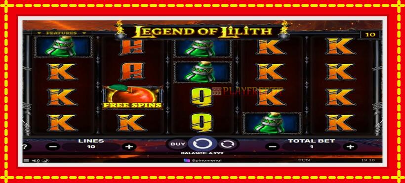 Slot machine Legend of Lilith with access to free game online, picture 2