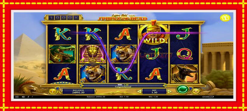 Slot machine Legion Gold and the Sphinx of Dead with access to free game online, picture 5