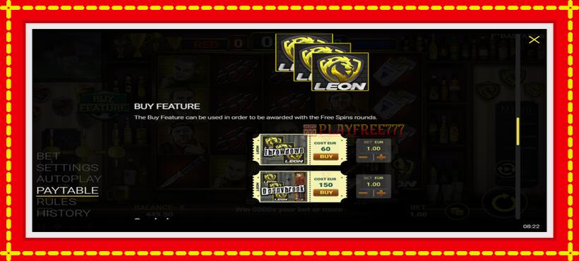 Slot machine Leon Hooligans with access to free game online, picture 7