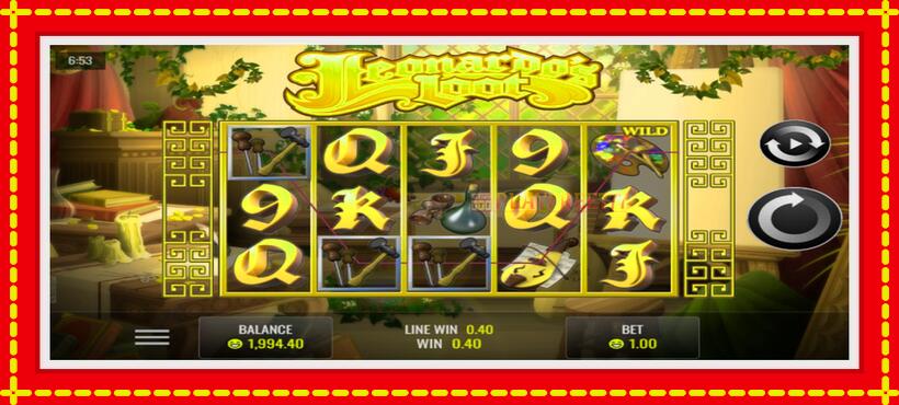 Slot machine Leonardo’s Loot with access to free game online, picture 2