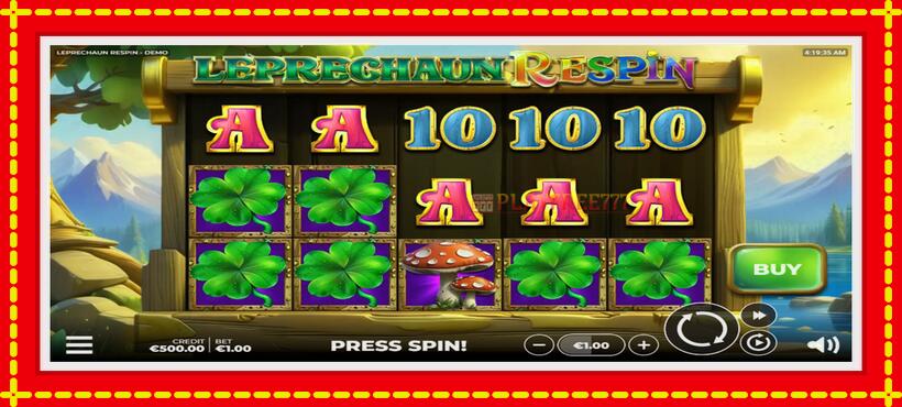 Slot machine Leprechaun Respin with access to free game online, picture 2