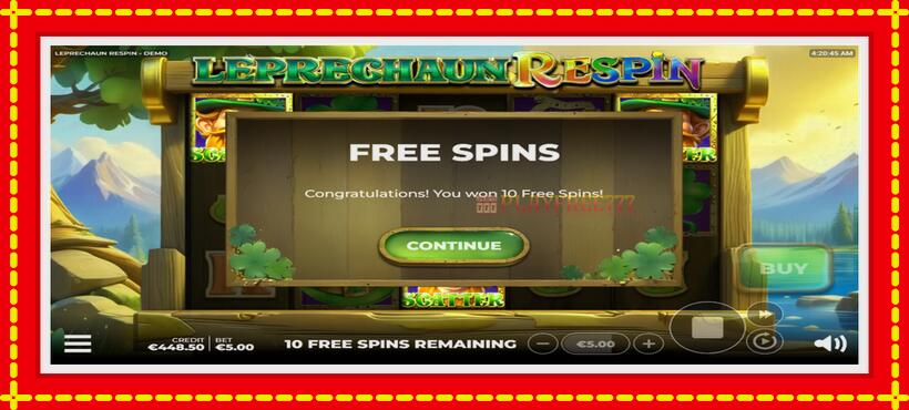 Slot machine Leprechaun Respin with access to free game online, picture 4