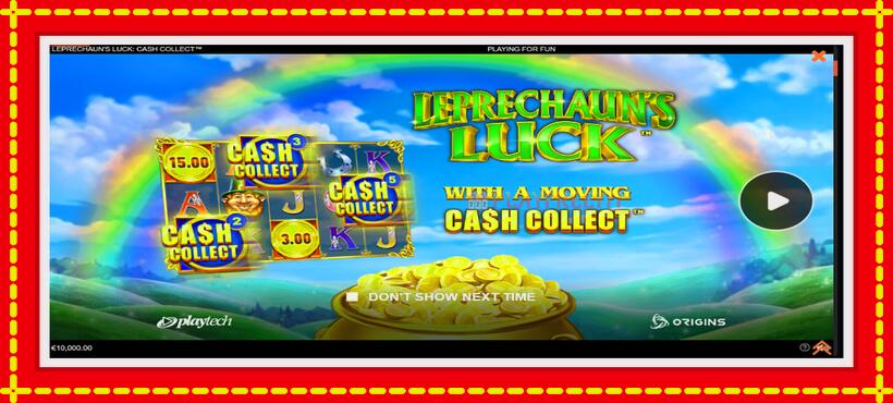 Slot machine Leprechauns Luck Cash Collect Megaways PowerPlay Jackpot with access to free game online, picture 1