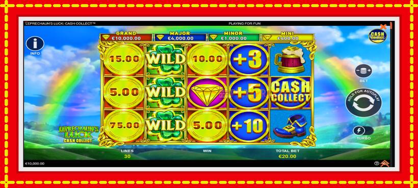 Slot machine Leprechauns Luck Cash Collect Megaways PowerPlay Jackpot with access to free game online, picture 2