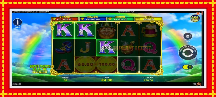 Slot machine Leprechauns Luck Cash Collect Megaways PowerPlay Jackpot with access to free game online, picture 4