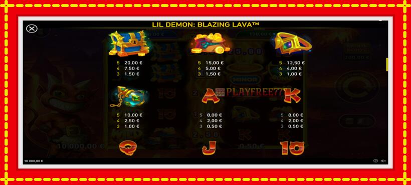 Slot machine Lil Demon Blazing Lava with access to free game online, picture 5