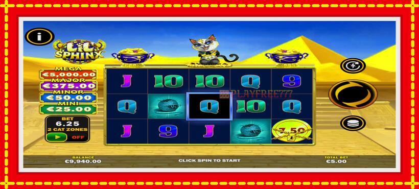 Slot machine Lil Sphinx with access to free game online, picture 2