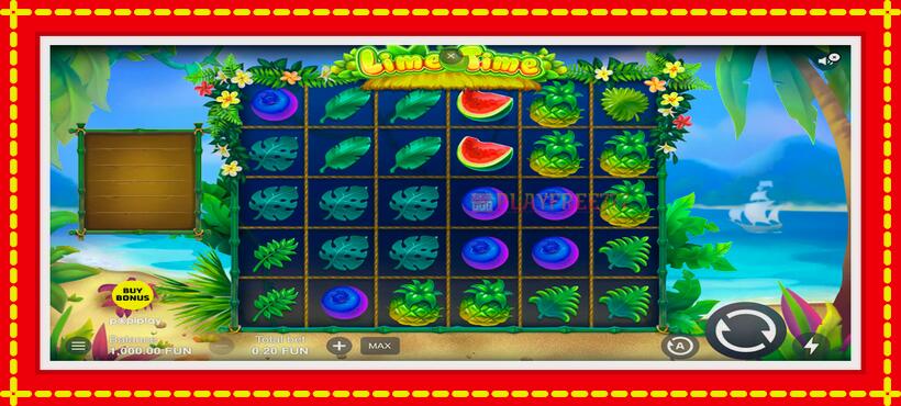 Slot machine Lime Time with access to free game online, picture 1