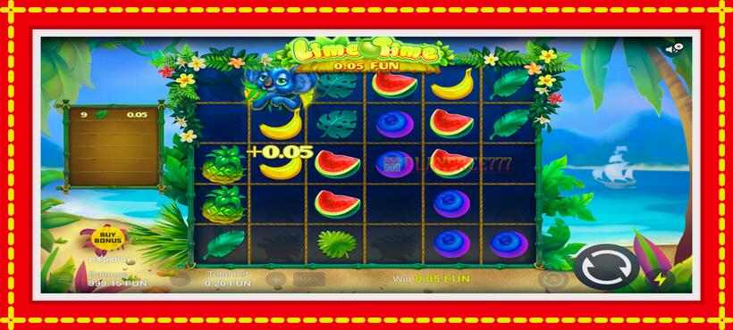 Slot machine Lime Time with access to free game online, picture 3