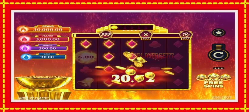 Slot machine Links of Flame with access to free game online, picture 5