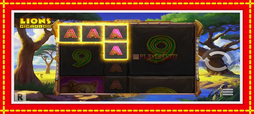 Slot machine Lions Gigablox with access to free game online, picture 3