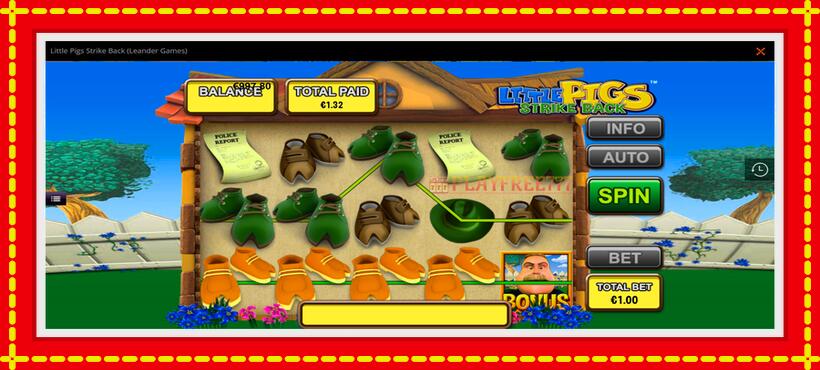 Slot machine Little Pigs Strike Back with access to free game online, picture 3