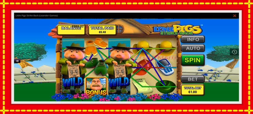 Slot machine Little Pigs Strike Back with access to free game online, picture 5