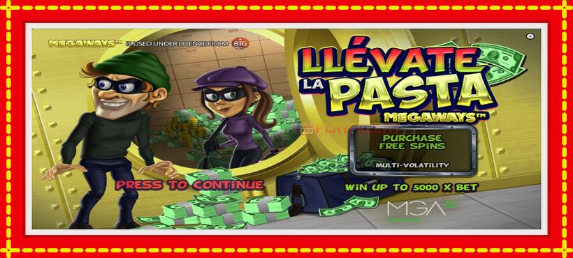 Slot machine Llevate la Pasta Megaways with access to free game online, picture 1