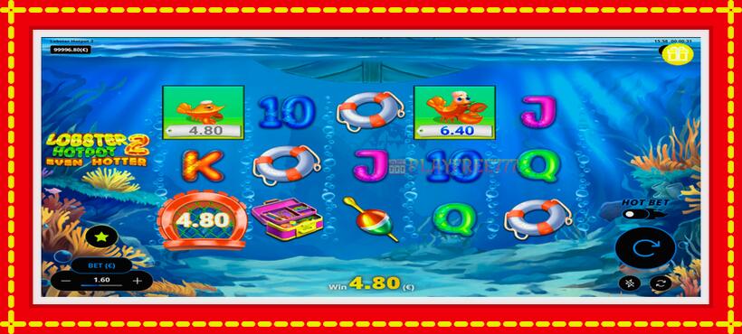 Slot machine Lobster Hotpot 2 Even Hotter with access to free game online, picture 2