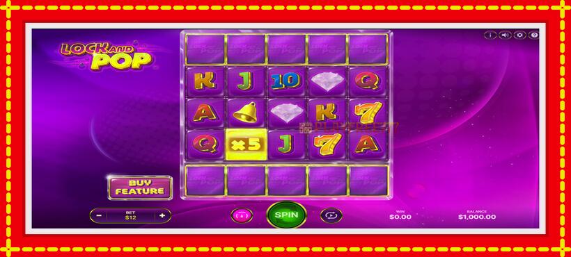 Slot machine Lock and Pop with access to free game online, picture 2