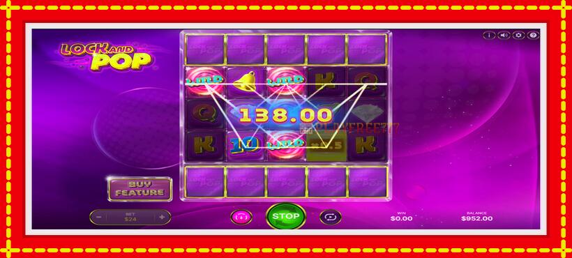 Slot machine Lock and Pop with access to free game online, picture 3