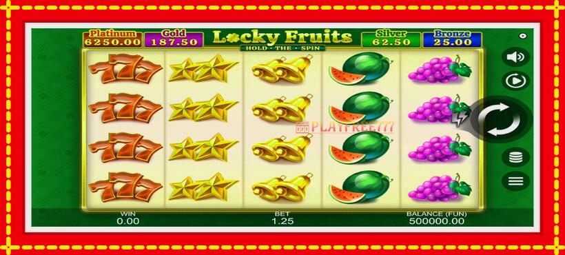 Slot machine Locky Fruits: Hold the Spin with access to free game online, picture 1