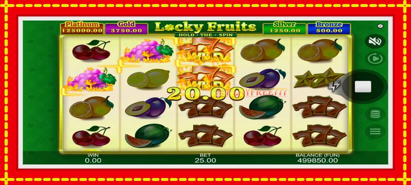 Slot machine Locky Fruits: Hold the Spin with access to free game online, picture 2