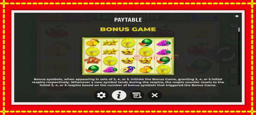 Slot machine Locky Fruits: Hold the Spin with access to free game online, picture 5